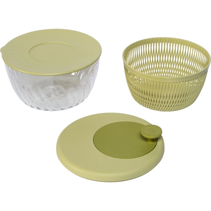 Guzzini Spin&Store Salad Spinner, Avocado Green
