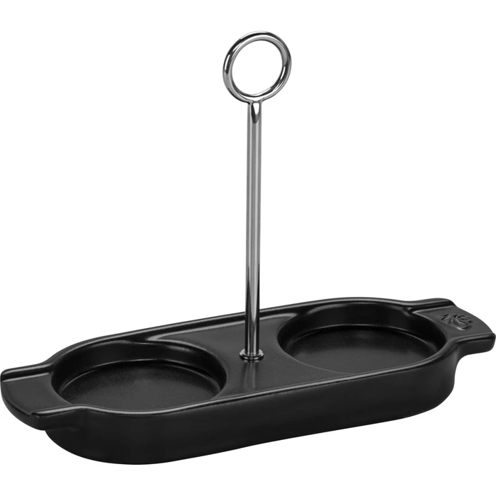 Peugeot Linea Ceramic Tray for Mills, Satin Black, 18 cm