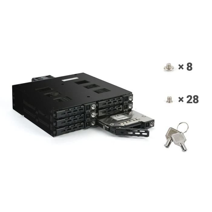 FANTEC MR-SA1262-12G Backplane Module — 6 x 2.5" HDD/SSD, SAS 12G / SATA 6G