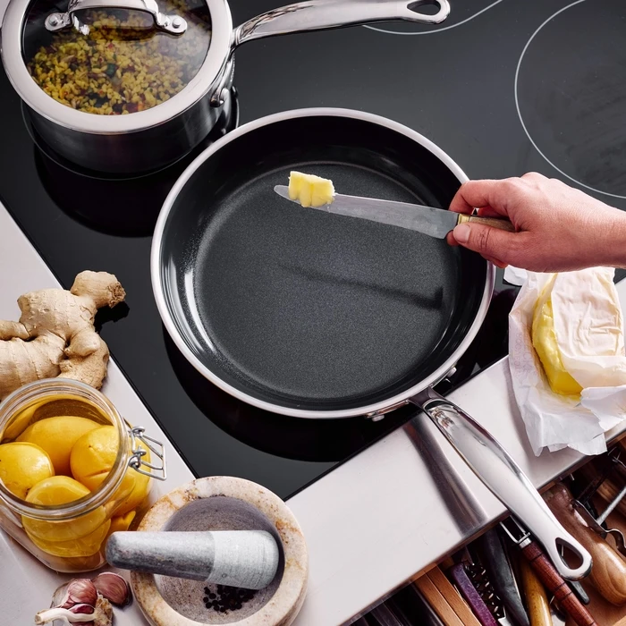 Green Pan Stainless Steel Frying Pan Set 2pcs