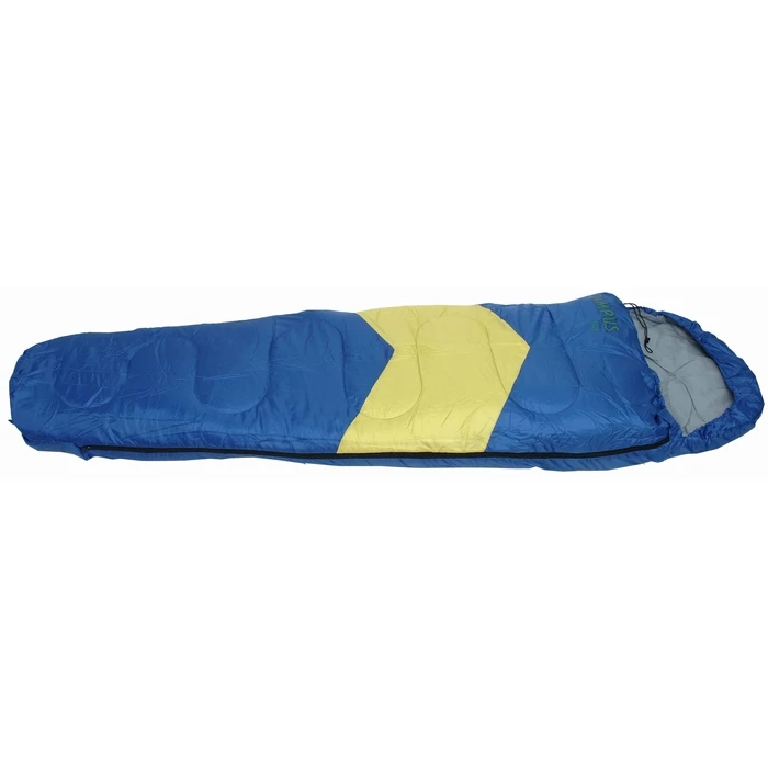 Campus FIJI Sleeping Bag Blue-Yellow 220 x 75 cm with Pillow (Mummy, 2-season)