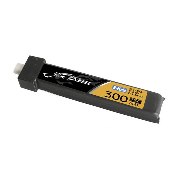Tattu UAV Classic Li-Po Battery 3.8V 300mAh 75C 1S with BT2.0 (5 pcs)