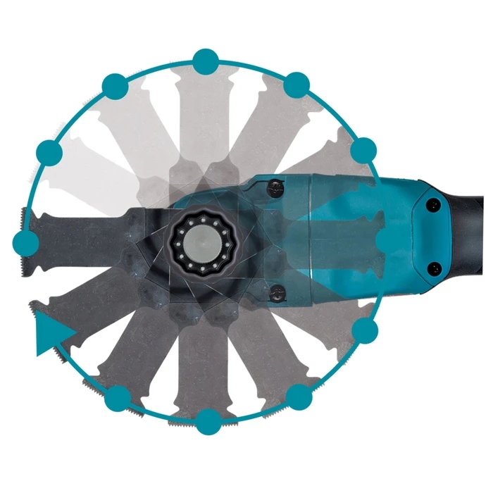 Makita DTM53RTJX1 Παλινδρομικό Πολυεργαλείο Brushless 18V 2x5Ah με Ρύθμιση Ταχύτητας