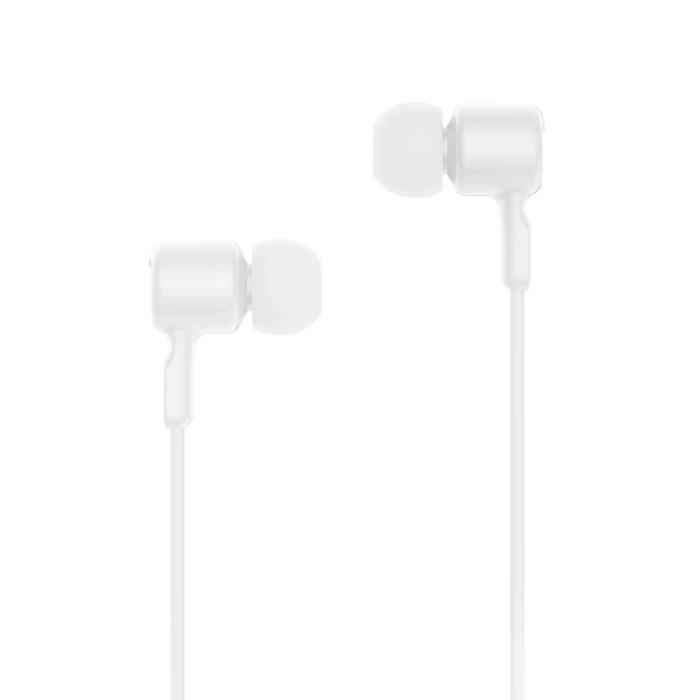 Handsfree Ακουστικά XO Ενσύρματα in-ear μεταλλικά και βύσμα USB-C, Λευκό