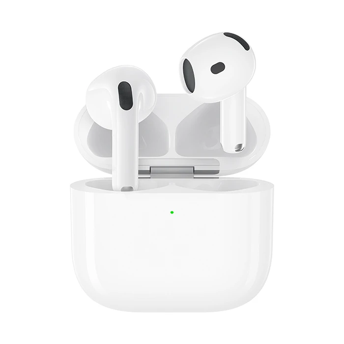 Bluetooth Handsfree XO 6ης γενιάς με θήκη ασύρματης φόρτισης, Λευκό