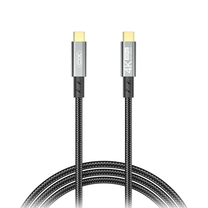 Καλώδιο USB XO 3.2 Gen 2x2 Type-C αρσ. - Type-C αρσ., 1.00m Μαύρο