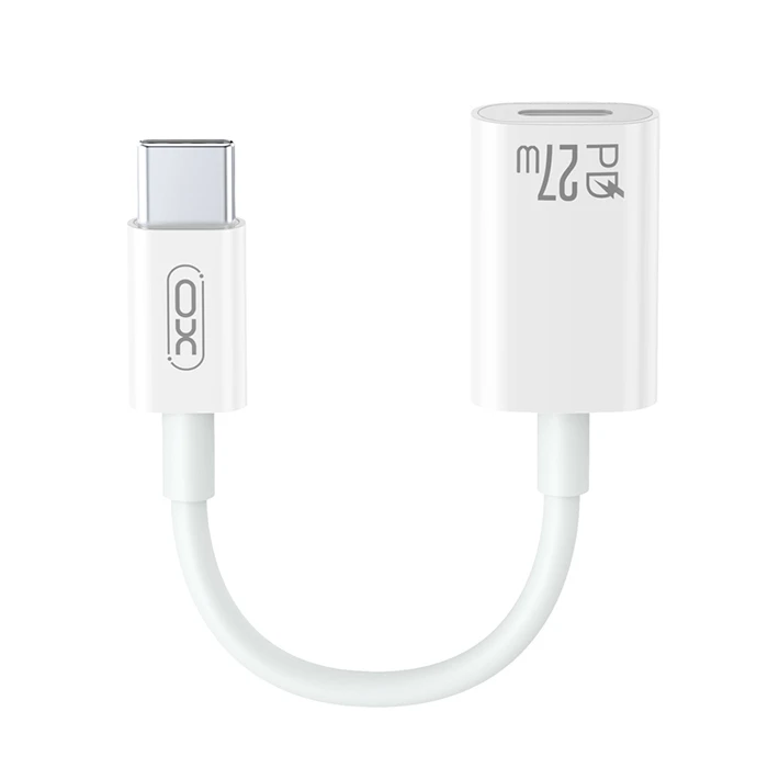 Αντάπτορας USB XO High-Speed Type-C αρσ. - Lightning θηλ., 0.12m Λευκό