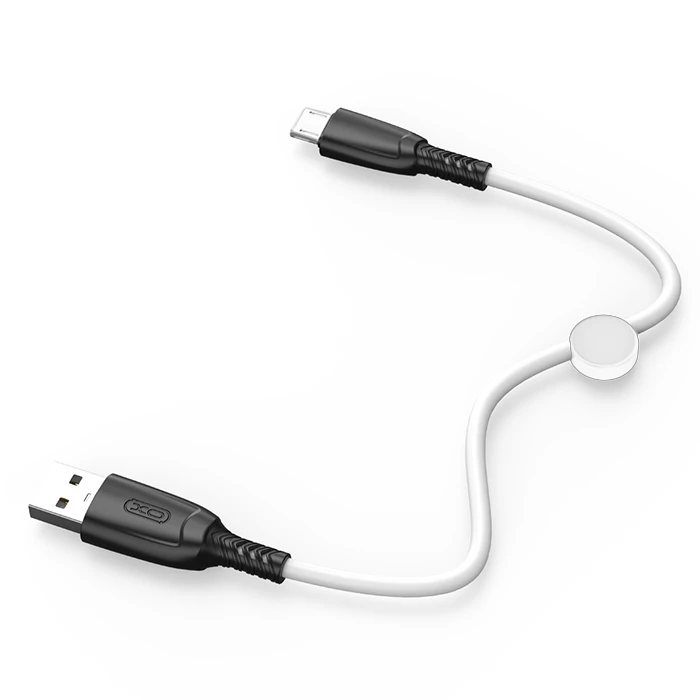 Καλώδιο USB XO High-Speed Α αρσ. - micro USB αρσ., 25cm Λευκό