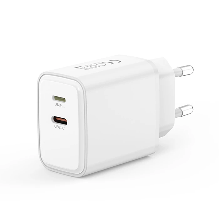 XO Wall Charger 1x USB-A & 1x Lightning 20W White (L145)