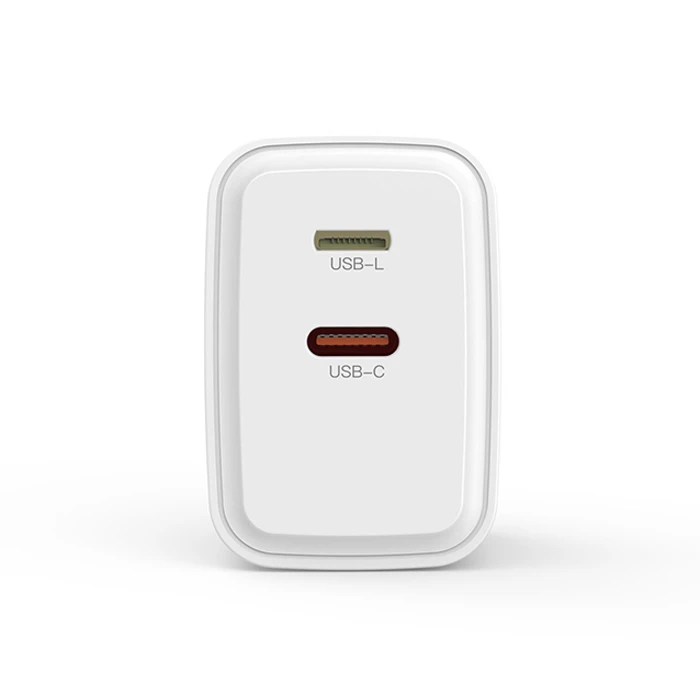 XO Wall Charger 1x USB-A & 1x Lightning 20W White (L145)