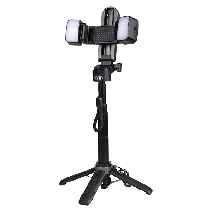 XO SS21 (LW) – Πολυμορφικό Bluetooth selfie stick με αποσπώμενα φώτα
