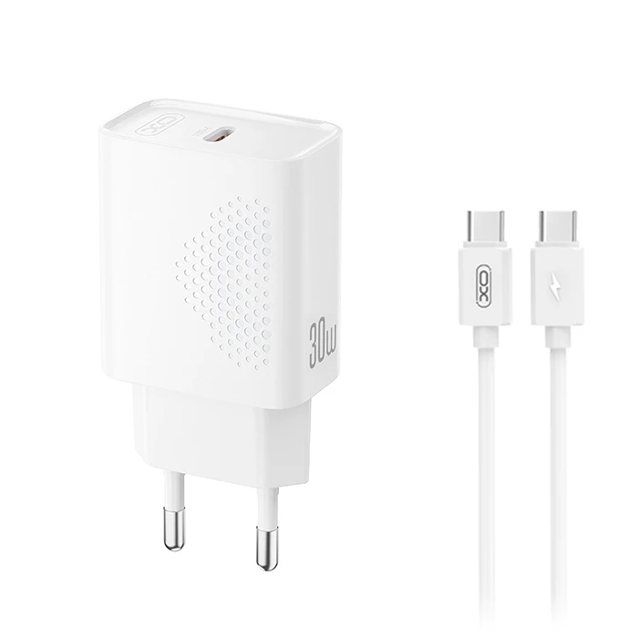 XO L162 Φορτιστής USB-C 30W με καλώδιο USB-C 1m