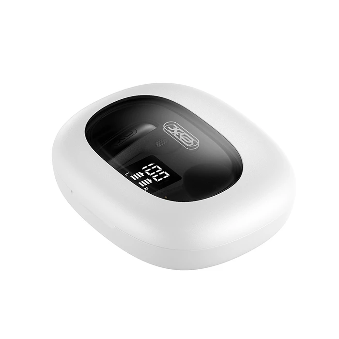 XO G49 Λευκά Ασύρματα Ακουστικά Bluetooth με Θήκη Φόρτισης και Οθόνη LED