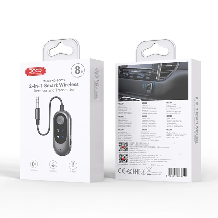 Bluetooth πομπός και δέκτης XO BCC19