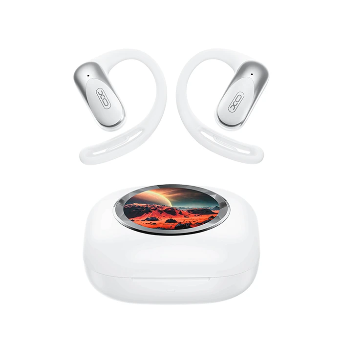 XO G47 Open Ear Bluetooth Handsfree Ακουστικά με Αντοχή στον Ιδρώτα και Θήκη Φόρτισης (Λευκό)