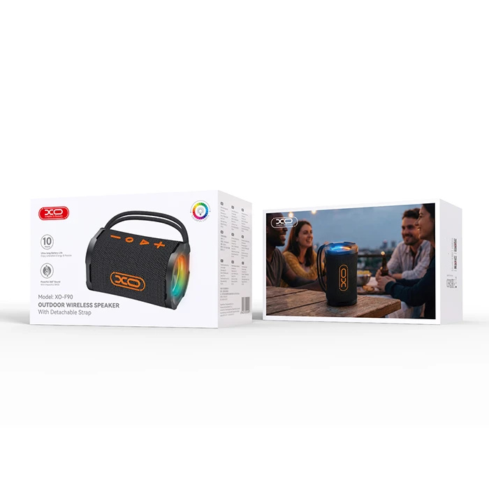 XO F90 Ηχείο Bluetooth 10W με RGB Φωτισμό Μαύρο