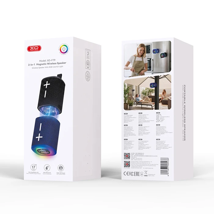 XO Ηχείο Bluetooth 2 σε 1 με RGB φωτισμό - XO F79