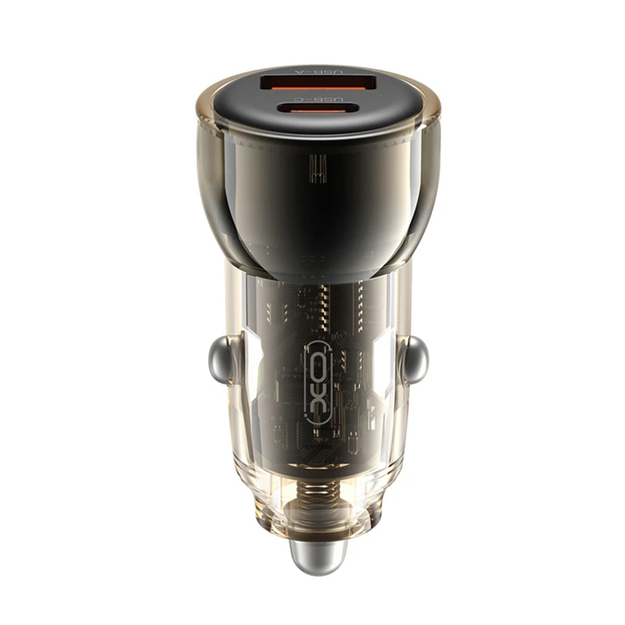 XO Universal Car Charger CC60 - 2 Ports (1x USB-A + 1x USB-C), 60W