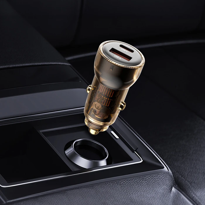 XO Universal Car Charger CC60 - 2 Ports (1x USB-A + 1x USB-C), 60W