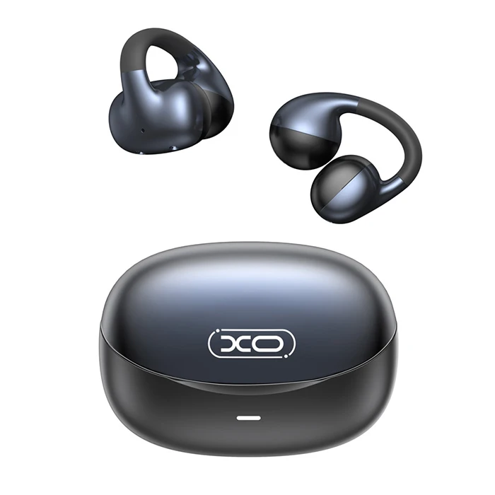 XO G56 Open Ear Bluetooth Handsfree Ακουστικά με Αντοχή στον Ιδρώτα και Θήκη Φόρτισης Μαύρα