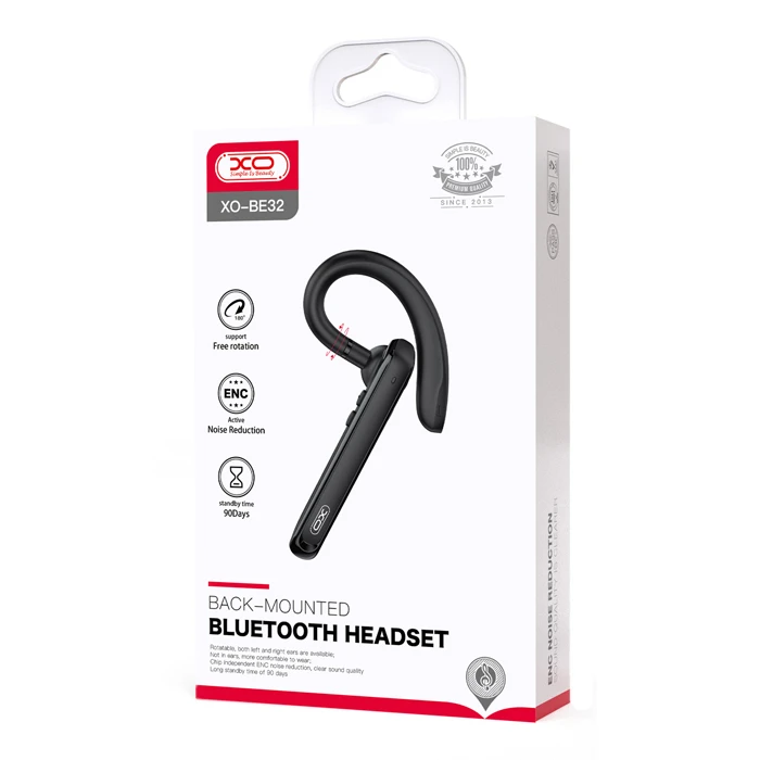 XO BE32 In-ear Bluetooth Handsfree Ακουστικό Μαύρο