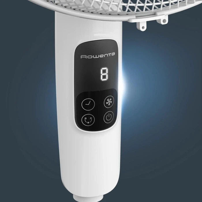 Rowenta VU5450 Turbo Silence Standing Fan 32W 40 cm with Remote - White