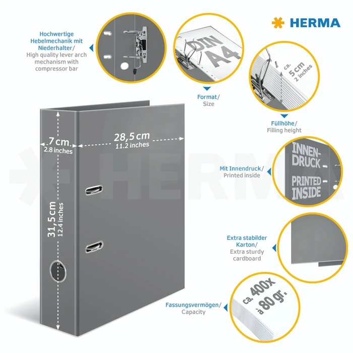 Herma Motiv Binders DIN A4 'Favorite Animals' - Pack of 10 (Model 20096)