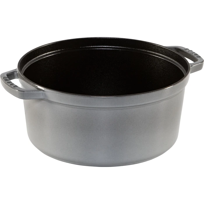 Staub La Cocotte Round Cast Iron Dutch Oven 28 cm – 6.7 L, Graphite Grey