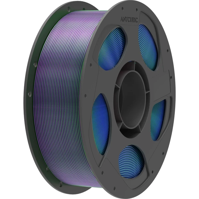 Anycubic PLA Silk Tri-Color (Μπλε/Πράσινο/Μωβ) - 1.75 mm, 1 kg