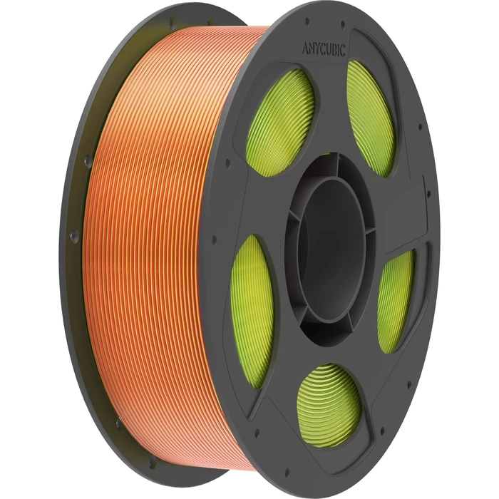 Anycubic PLA Silk Tri-Color: Κόκκινο / Κίτρινο / Πράσινο, 1 kg, 1.75 mm