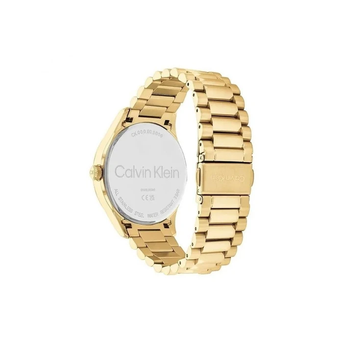 Ρολόι Calvin Klein 25200229 (40mm) Μεταλλικό Μπρασελέ Χρυσό