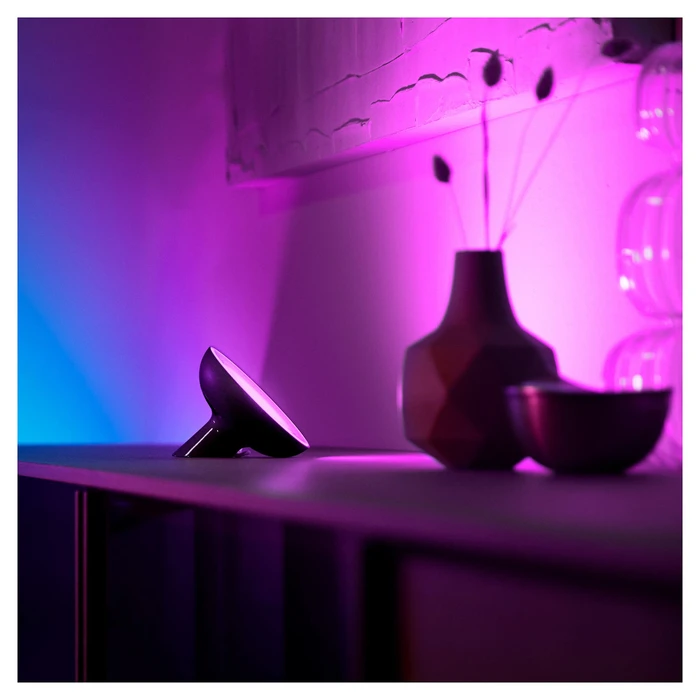 Διακοσμητικό Φωτιστικό Philips Hue White&Col. Amb. Bloom Tischleuchte Black 500lm