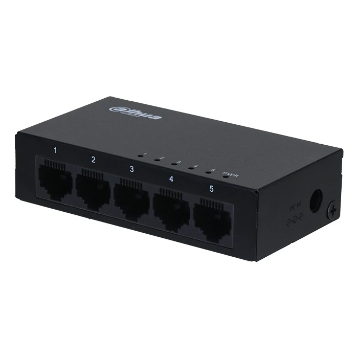 Network Switch Dahua 5-Port Unmanaged Gigabit 10/100/1000, Μαύρο