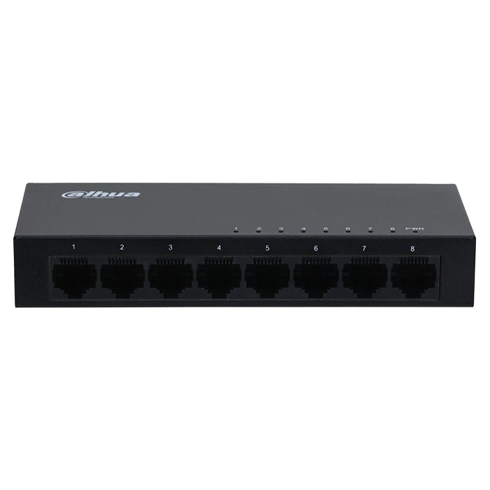 Network Switch Dahua 8-Port Unmanaged Gigabit 10/100/1000, Μαύρο