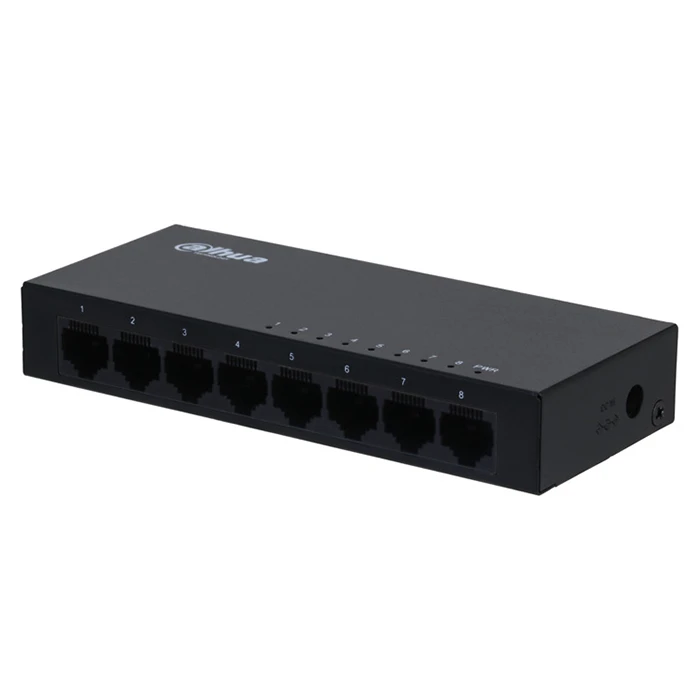 Network Switch Dahua 8-Port Unmanaged Gigabit 10/100/1000, Μαύρο