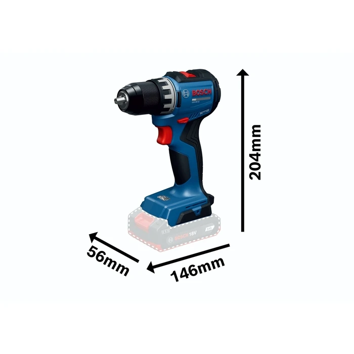 Bosch GSR 18V-52 (06019S0025) Δραπανοκατσάβιδο Brushless - Σετ με 2x GBA 18V 2.0Ah, GAL 18V-20, L-Case
