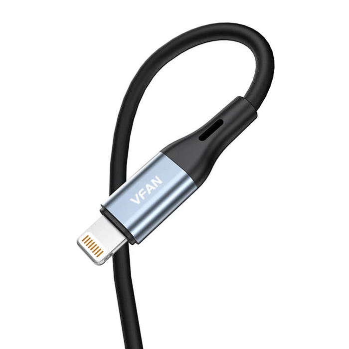 Καλώδιο Ήχου Vipfan L05 Lightning to mini jack 3.5mm AUX, 1m (gray)