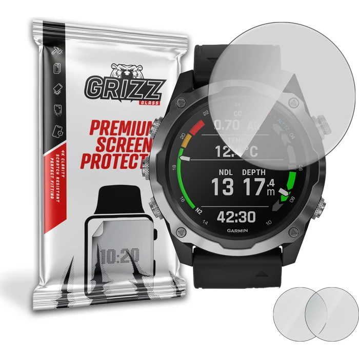 GrizzGlass PaperScreen Garmin Descent Mk2