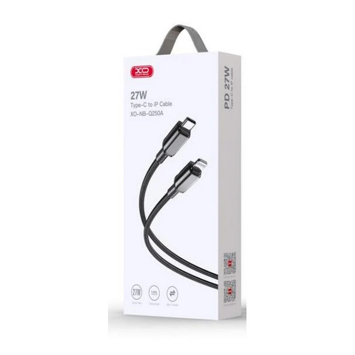 Καλώδιο Φόρτισης Xo Nb-Q250a Typec Σε Lightning, 27w, Μαύρο