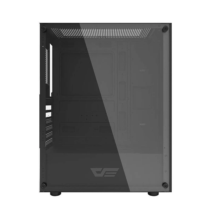 Darkflash DK100 Gaming Midi Tower Κουτί Υπολογιστή με Πλαϊνό Παράθυρο Μαύρο