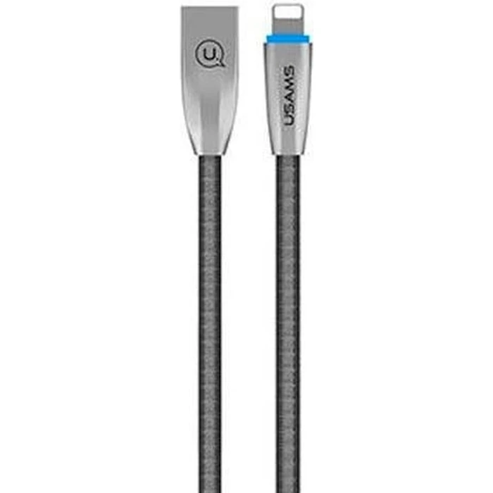 USAMS Nylon Cable U-Light Lightning gray 1,2m IPZSUSB02 (US-SJ182)
