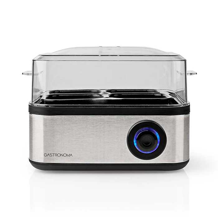 Βραστήρας αυγών Gastronoma 8 αυγών 500W (Μαύρος/Ανοξείδωτο)