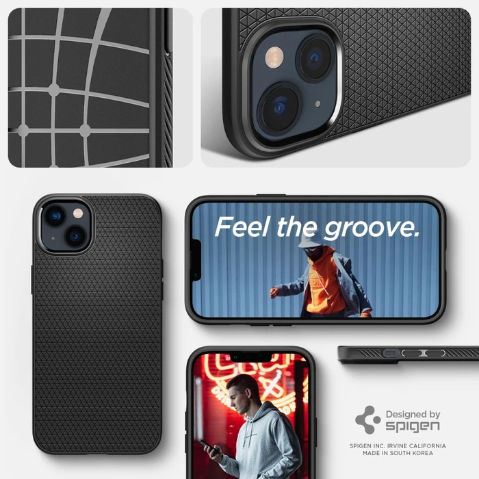 Spigen Liquid Air Apple iPhone 14 Plus / 15 Plus Matte Black