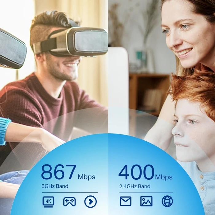 Ασύρματος USB Αντάπτορας TP-Link Archer T4U Plus