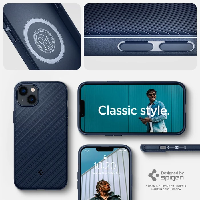 Spigen Mag Armor Apple iPhone 14 Plus / 15 Plus Navy Blue
