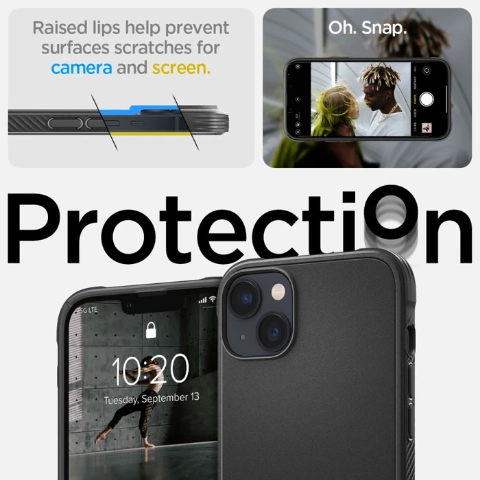 Spigen Rugged Armor Mag MagSafe Apple iPhone 14 Matte Black