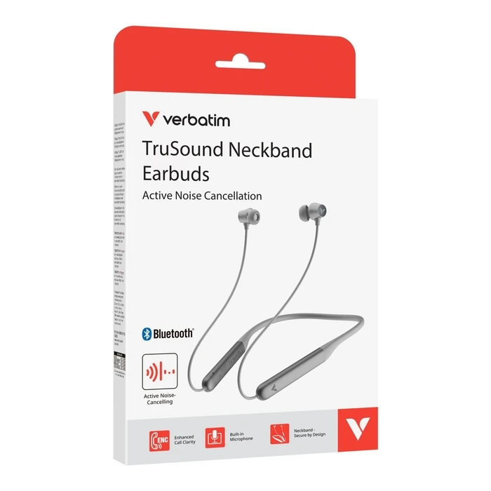 Verbatim TruSound ANC In-ear Bluetooth Handsfree Grey