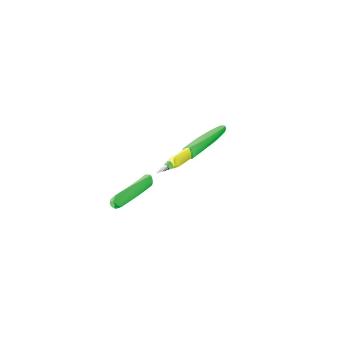 Pelikan Twist P457 Medium Green Plastic Writing Pen with Blue Ink (807302)