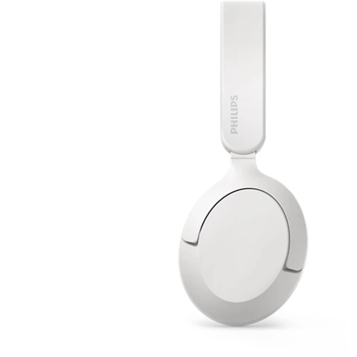Philips TAH6000WT/00 Wireless & Wired Over‑Ear Headphones — White, 80 Hours