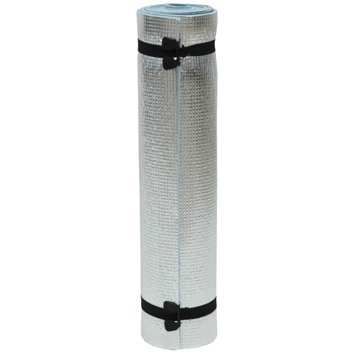 Velco Foam Camping Mat Silver Coating 6mm with Straps